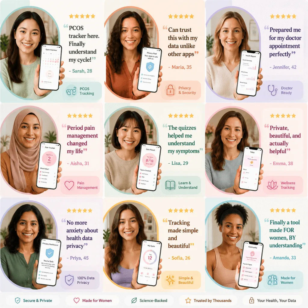 International female travelers discussing women's health while traveling