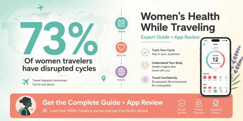 Used by 1000+ traveling women - women health tracker