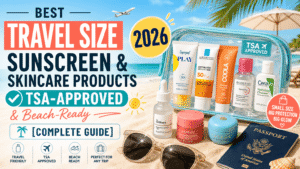 Best Travel Size Sunscreen & Skincare Products 2026 TSA-Approved & Beach-Ready [Complete Guide]
