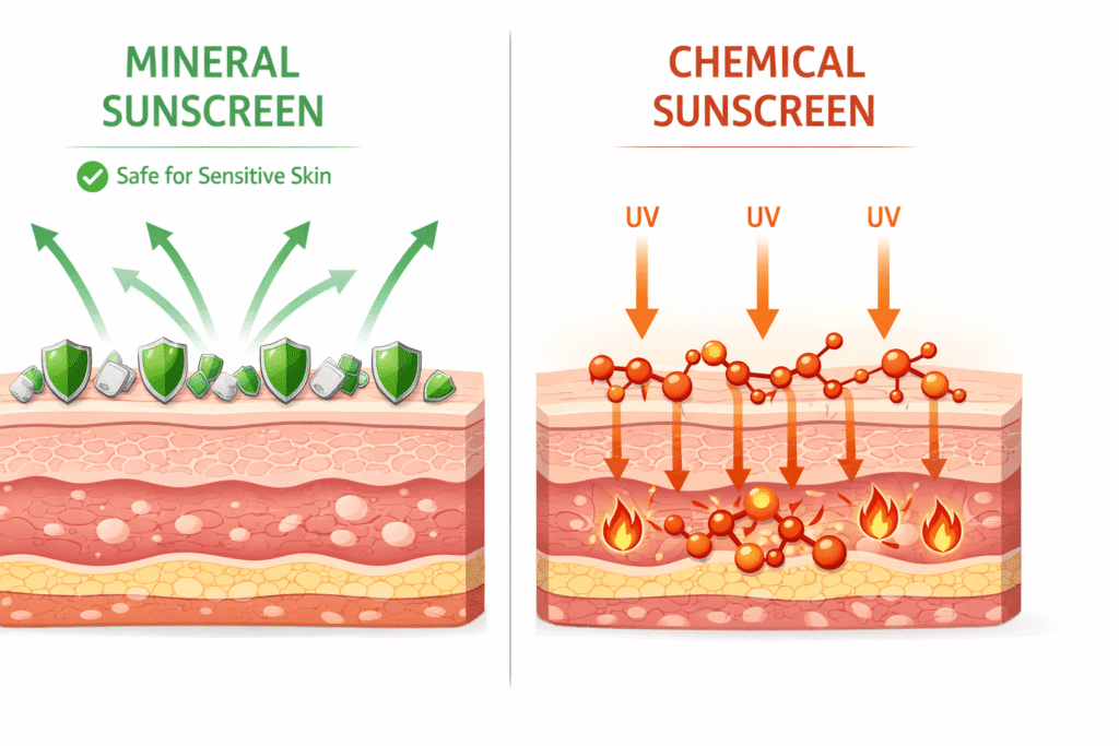 Chemical vs. Mineral Sunscreen