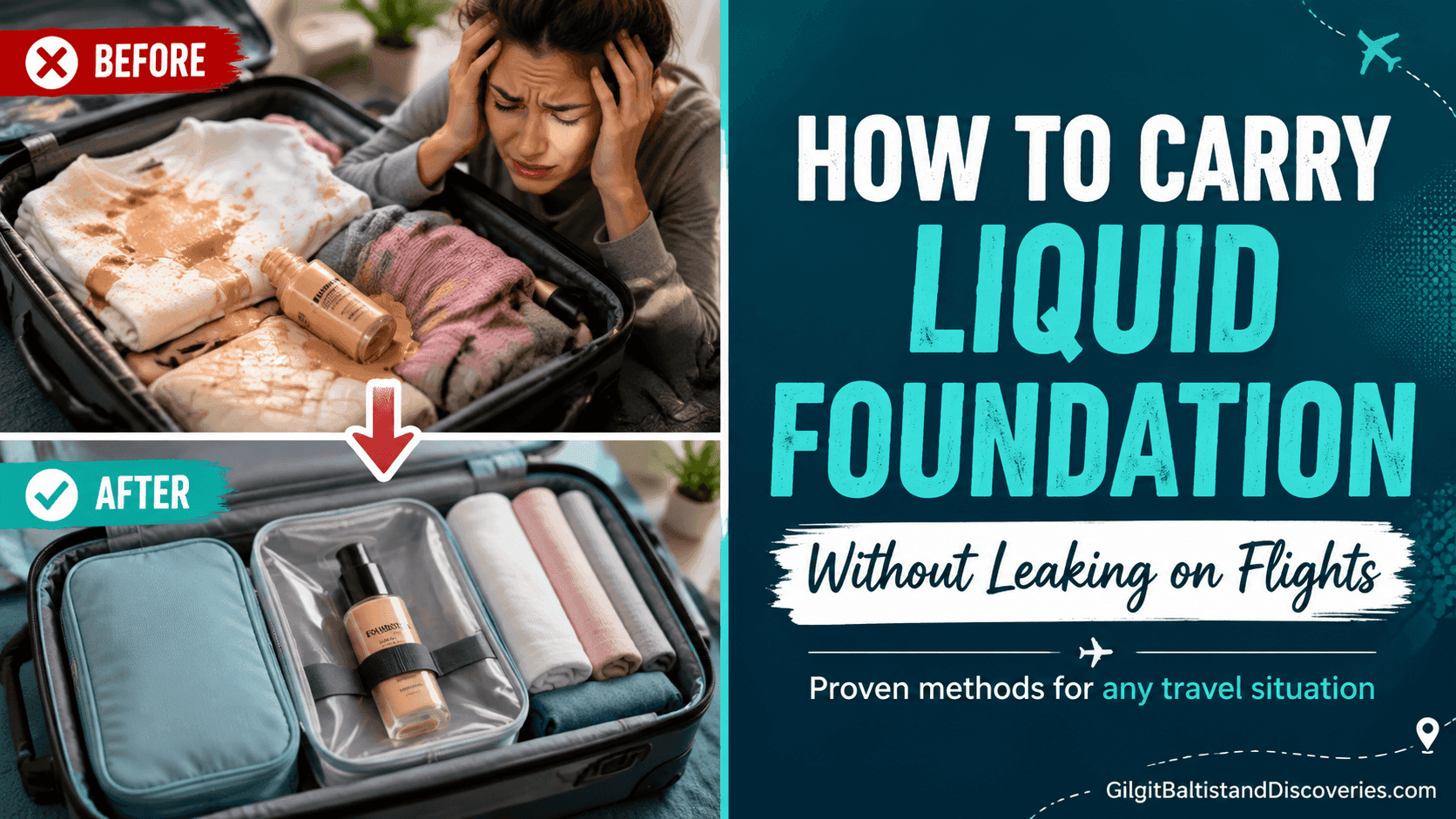 How to Carry Liquid Foundation on a 14-Hour Flight Without Leaking: The Complete Travel Guide