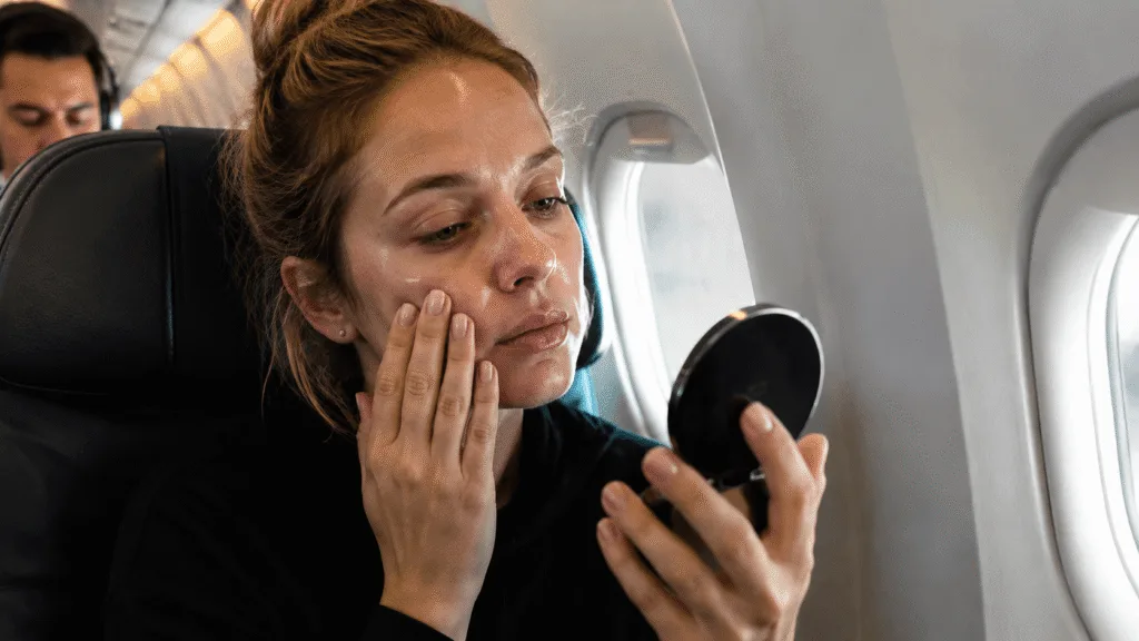 Oily Skin After Flying
