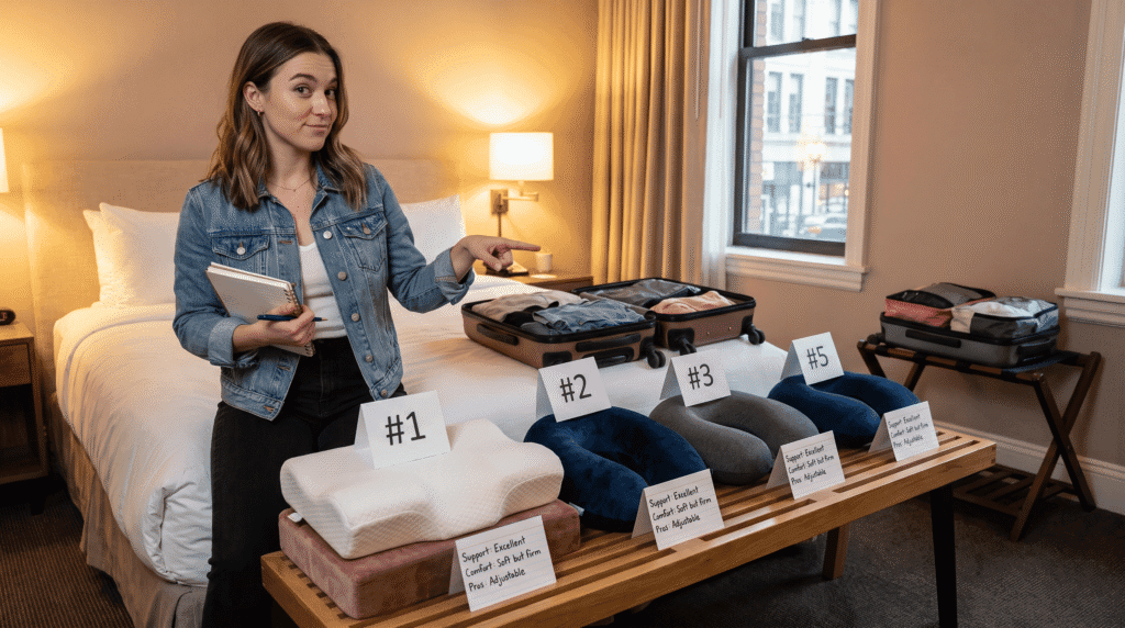 travel influencer ranking 5 tested travel pillows by real world performance and comfort