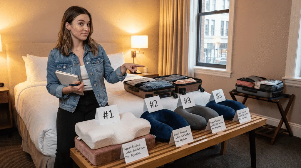 travel influencer ranking 5 tested travel pillows by real world performance and comfort