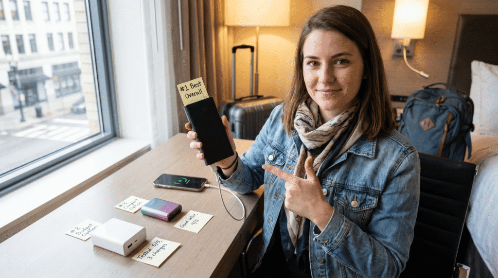 travel influencer ranking best portable chargers for international travel by performance
