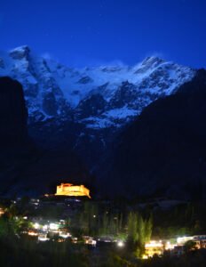 Baltit Fort with Ultar Sar behind in Hunza Valley, Gilgit-Baltistan