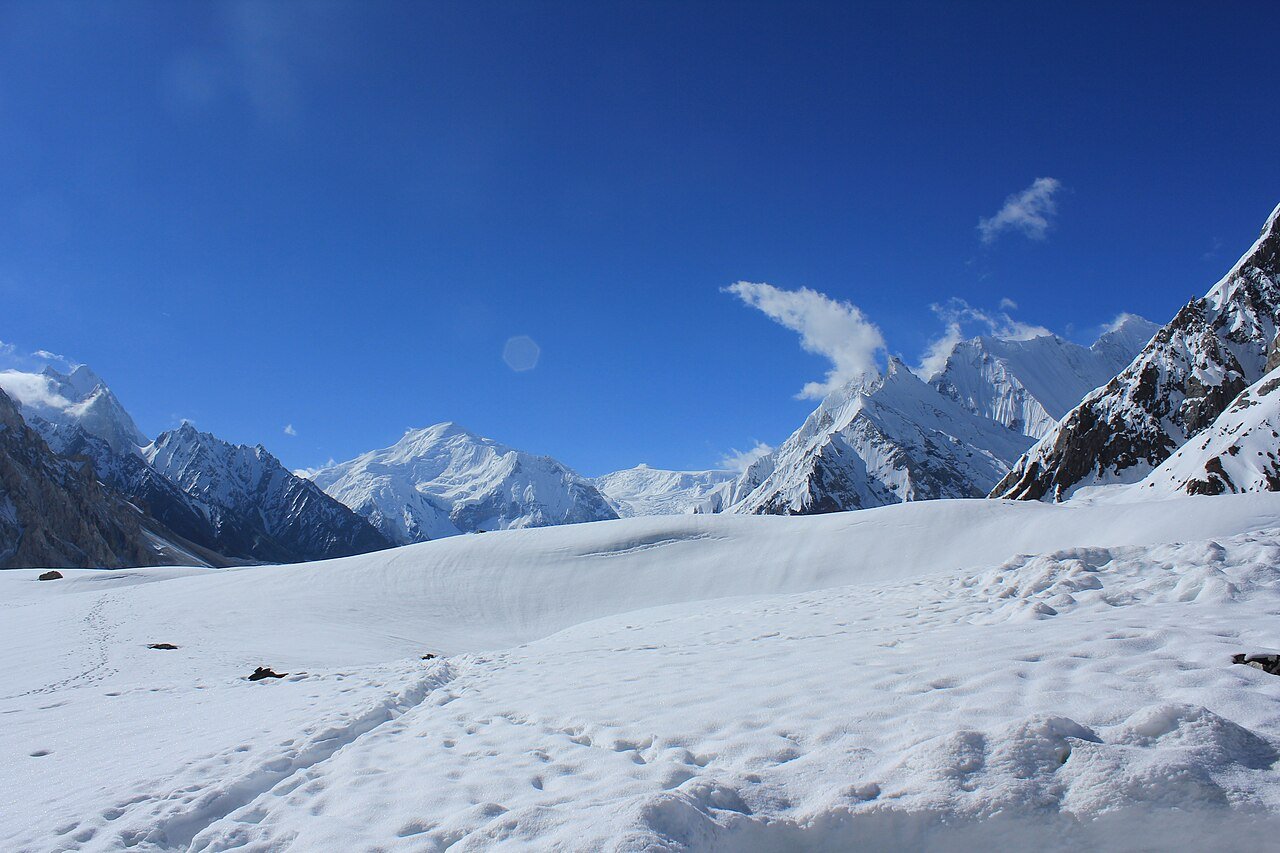 Upper Baltoro Glacier in the Karakoram
