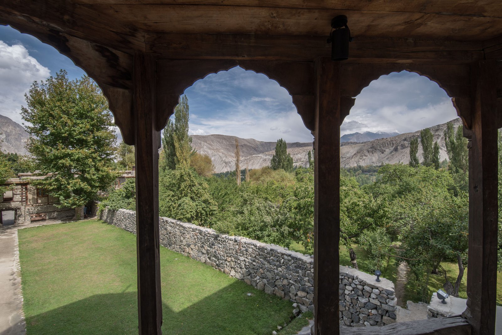 View from the terraces of Khaplu Palace across the Shyok Valley