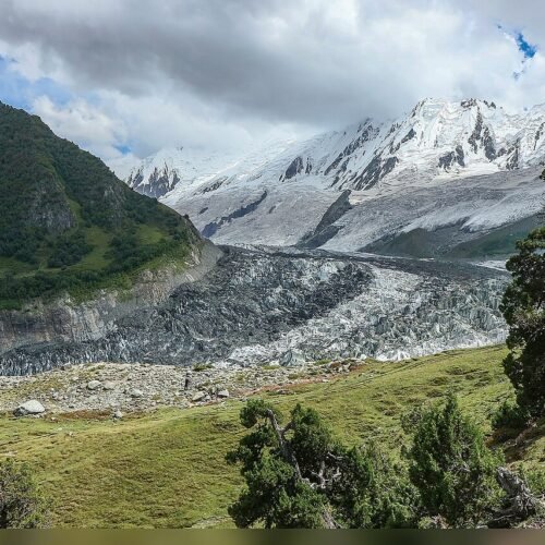 Tagaphari meadows below Rakaposhi in Nagar Valley.